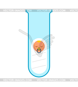 Test tube baby. Artificial insemination - vector image