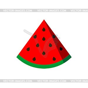 Slice of watermelon . Red melon - vector EPS clipart