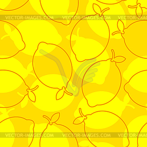 Lemon pattern seamless. Fruit background. Summer - vector clipart