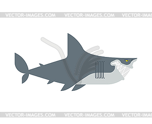 Killer shark . Sea predator. Big fish monster. il - vector clipart