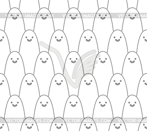 Ghost pattern seamless for halloween party - vector image