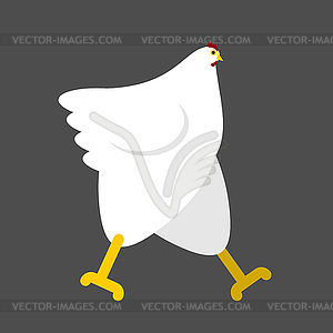 Carto Hen . Chicken Farm bird. illustrati - vector clip art