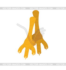 Chicken feet . ingredient for making potion. Witch - vector clipart