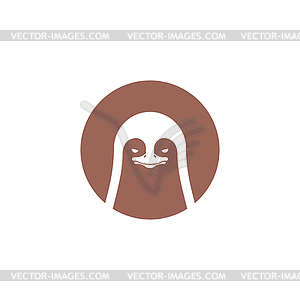 Penguin User profile icon. Avatar forum symbol. - vector clipart / vector image