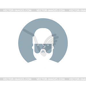 Homeless User profile icon. Avatar forum symbol. - vector clipart