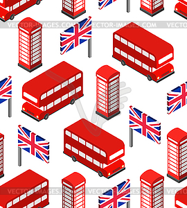 Лондонский узор бесшовный. Объединенное Королевство - изображение в формате EPS