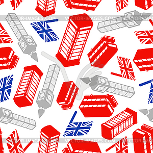 London pattern seamless. United Kingdom - vector image