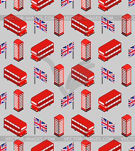 London pattern seamless. United Kingdom - vector image