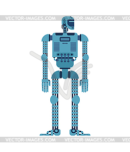 Робот. Человек-киборг будущего - векторизованное изображение