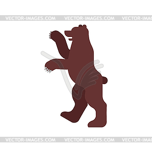 Bear Heraldic animal. Fantastic Beast. Monster for - vector clipart