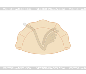 Jiaozi Chinese dumplings . Traditional food in China - vector clipart