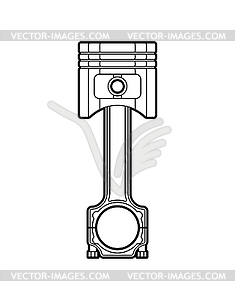 Engine piston sign. motorcycle pistons icon. Car - vector clipart