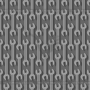 Wrench pattern seamless. Repair Tool background. - vector clip art