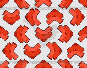 Socks pixel art pattern seamless. Sock 8 bit - vector image