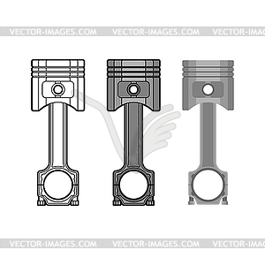 Engine piston sign. motorcycle pistons icon. Car - vector clipart / vector image