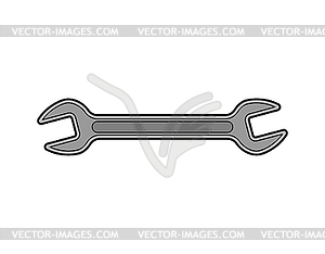Гаечный ключ. Символ ремонтного инструмента - векторный клипарт EPS