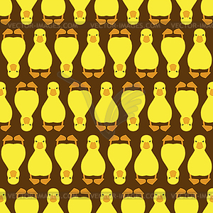 Duckling Pattern seamless . little duck - vector clipart