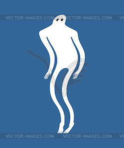 Ghost man . human phantom. Spook - vector clip art