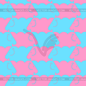 Sheep Pattern seamless. Lamb Background. Kids fabri - vector image