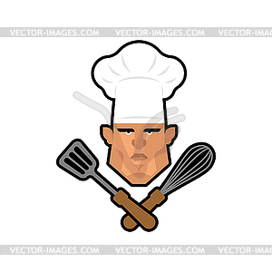 Chef sign. kitchener symbol. chief-cooker icon. - stock vector clipart