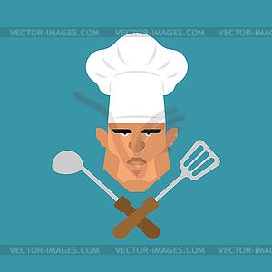 Chef sign. kitchener symbol. chief-cooker icon. - vector image