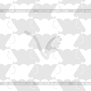 Sheep Pattern seamless. Lamb Background. Kids fabri - vector image