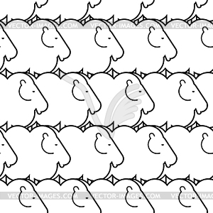 Sheep Pattern seamless. Lamb Background. Kids fabri - vector clipart