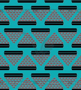 Mourning for Dead pattern seamless. Sorrow - vector image