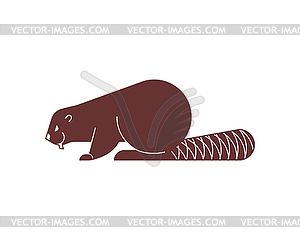 Beaver sign icon . swamp rodent symbol illustrati - vector clip art