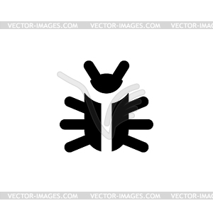 Значок знака жука. Жук - векторное изображение клипарта