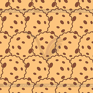 Cookie pattern seamless. Cookies background. Baby - vector clip art