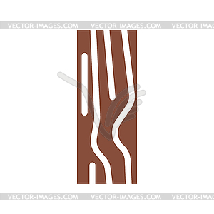 Wooden board symbol sign icon - vector image