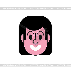Woman faces icon sign cartoon - vector clipart