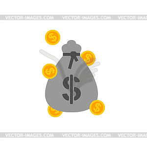 Money bag Finance icon . Sign for banking - vector clipart