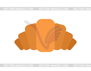 Croissant icon . food sign. Symbol for mobile - vector clipart