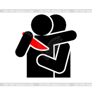 Traitor sign icon. Betrayal symbol. Concept of - vector image