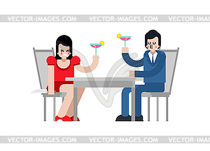 Changing wife. girl betrayed. Woman traitor with - vector clipart