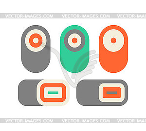 Набор вывесок для суши и роллов значок традиционного - векторный клипарт / векторное изображение
