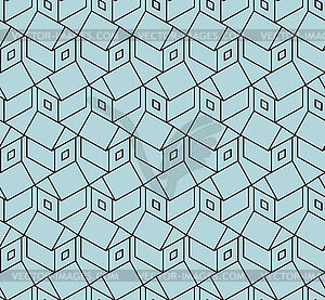 House pattern seamless. Home background - vector image