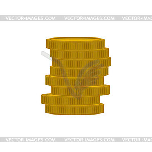 Stack of coins . money - vector image