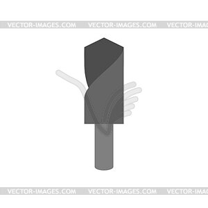 Countersink drill . Locksmith tool - vector clipart