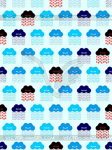 Cloud symbol pattern seamless. ornament Sign for - vector clipart