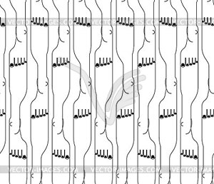 Human legs top view pattern seamless. legs - vector clip art