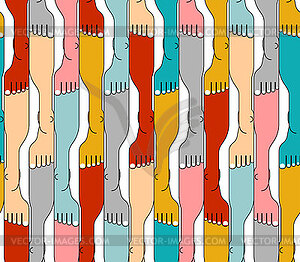 Human legs top view pattern seamless. legs - vector image