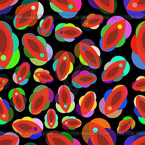 Vagina abstract drawing pattern seamless. vulva - vector clipart / vector image