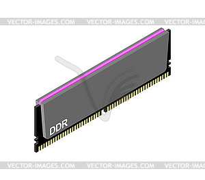 RAM memory card. Random access memory . Computer - vector clipart