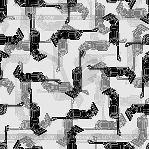 Handheld Vacuum Cleaner pattern seamless. House - vector clipart / vector image