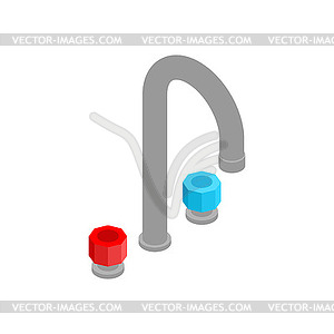 Kitchen faucet . Kitchen furniture - vector image
