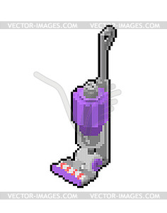 Handheld Vacuum Cleaner pixel art. 8bit House - vector image