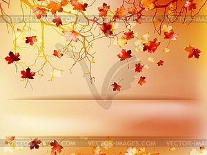 Autumn with leaves Back to school. EPS 10 - vector EPS clipart